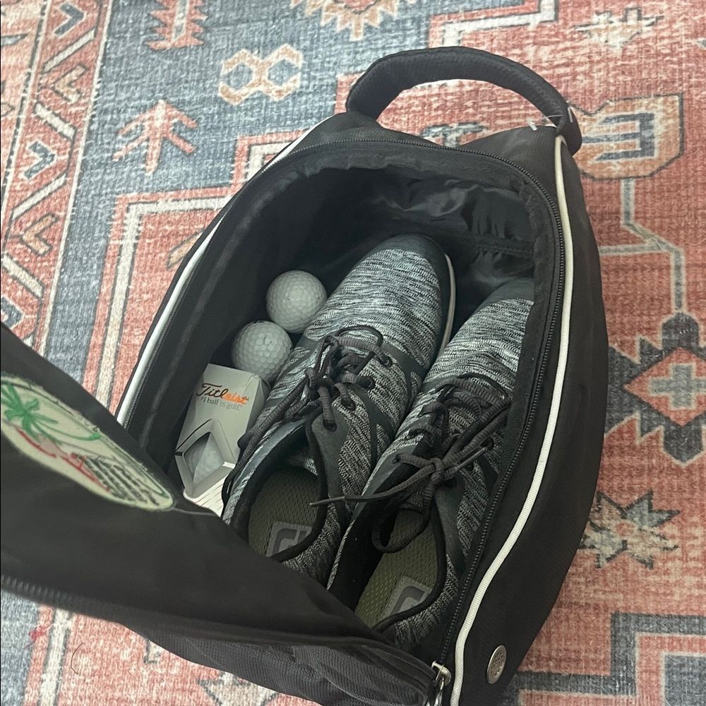 FootJoy Gray and Black Golf Shoe SET